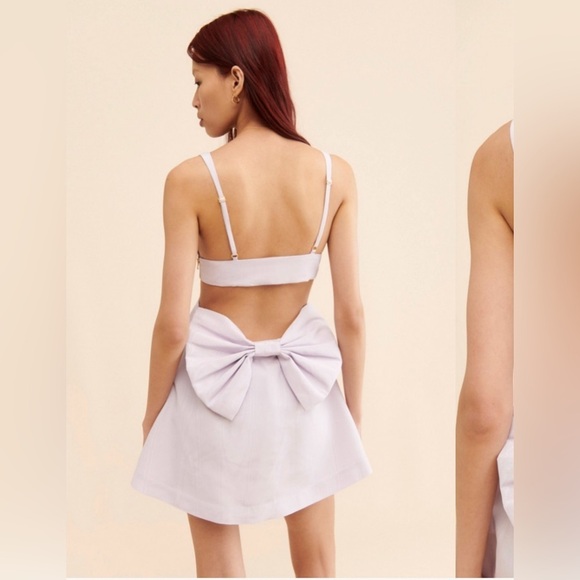LoveShackFancy Till Bow Back Dress - Picture 1 of 14